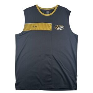 Vintage Missouri Tigers Shirt Mens Large NCAA Basketball Nike Dri Fit Sleeveless